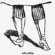 Drawing of lady's legs in bikewear
